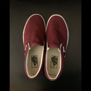 Burgundy Vans
